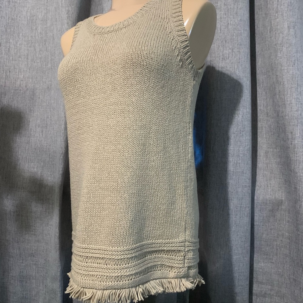 Women’s Oversized Fringed Sweater  Camel Size X Small